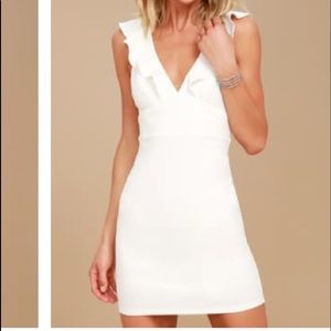White Ruffle Dress